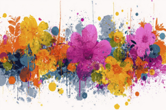 Watercolor Flower Art Background Wallpaper Product Image 1
