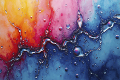 Colorful Mixture of Oil and Water Background Wallpaper Product Image 1