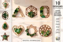 Felt Wreath Bases Bundle Laser Cut. Wall Decor SVG Product Image 1