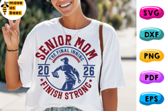 Baseball Senior 2026 Mom Svg, Png, Mom Shirt Svg, Pitcher Product Image 1