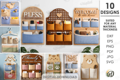 3D Bases For Crochet Pocket Organizers Bundle Laser Cut Product Image 1