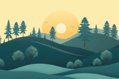Beautiful Mountain Landscape Background Product Image 1