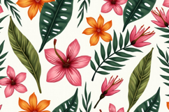 Tropical Floral Pattern Background Product Image 1