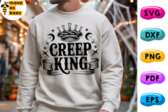 Creep King Svg, Png, Boy, Man Halloween Shirt Svg, Kid Adult Product Image 1