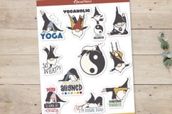 Yoga Stickers Bundle | Funny Gnome Printable Sticker Product Image 2