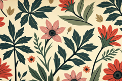 Cute Floral Pattern Background Product Image 1