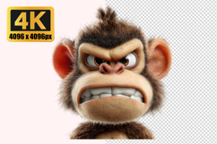 Angry Monkey Character Transparent PNG Product Image 1