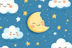 Cute Sleeping Background Wallpaper Product Image 1