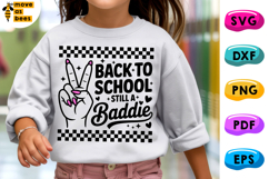 Back To School Still A Baddie Svg, Png, Kids School Shirt Product Image 1