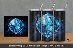 Blink Diamond Tumbler Wrap Sublimation Design 2 Product Image 1