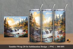 Natural Coolness Tumbler Wrap Sublimation Design 2 Product Image 1