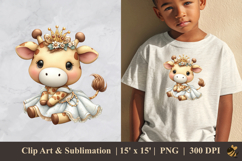 Adorable Giraffe DTF Sublimation Clipart Design 2 Product Image 1