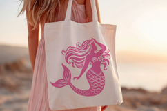 Mermaid Silhouette SVG Cut File| Ocean Fantasy PNG Clipart Product Image 2
