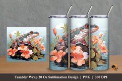 Reptile Animal Tumbler Wrap Sublimation Design 2 Product Image 1