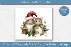Christmas tumbler wrap png 20 Oz sublimation design Xmas Product Image 2