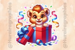 Lion|Printable Animal Sticker Product Image 2