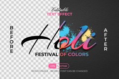 Holi Colorful Text Effect Style Product Image 2