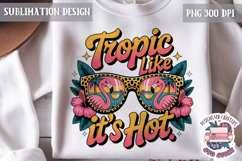 Sassy Summer Tropical Clipart PNG Sublimation Beach Vibe Product Image 1