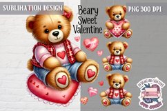 Valentine Love Animals Cute Quote Sublimation Design PNG Product Image 1
