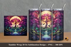 Forest Wonders Tumbler Wrap Sublimation Design 2 Product Image 1