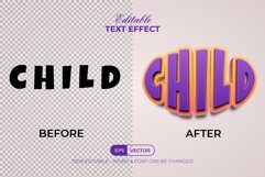 3D Text Effect Child Style Product Image 2