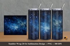 Starry View Tumbler Wrap Sublimation Design 2 Product Image 1