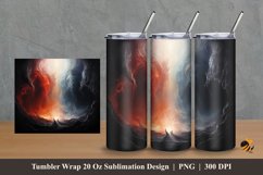 Haunted Place Tumbler Wrap Sublimation Design 2 Product Image 1