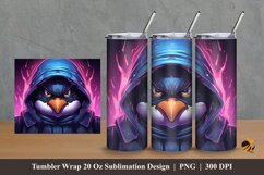 Master Penguin Tumbler Wrap Sublimation Design 2 Product Image 1