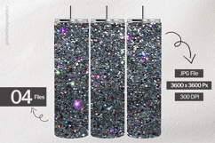 Holographic Glitter Digital Papers - Glitter Background Product Image 2