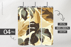 Large Leaves Digital Papers - 04 Variations Product Image 2