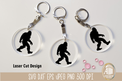 Bigfoot SVG | Laser Cut Design | Silhouette Cricut Glowforge Product Image 2