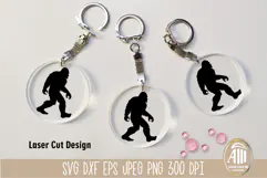 Bigfoot SVG | Laser Cut Design | Silhouette Cricut Glowforge Product Image 2