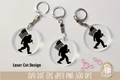 Bigfoot Patriotic SVG | Funny Sasquatch 4th july SVG Product Image 1