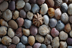 Assorted Seashells Background Wallpaper Product Image 1