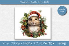 Christmas tumbler wrap png 20 Oz sublimation design Xmas Product Image 2