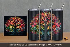 Fantasy Fruit Tree Tumbler Wrap Sublimation Design 2 Product Image 1