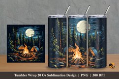 Outdoor Camping Tumbler Wrap Sublimation Design 2 Product Image 1