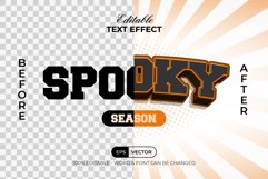 Spooky Text Effect Curved Style Product Image 2