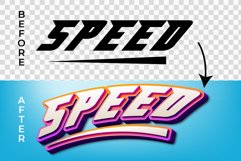 Speed 3D Text Effect Style Product Image 2