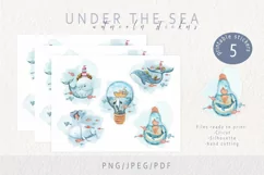 Watercolor printable stickers- for Cricut and Silhouette Product Image 1
