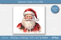 Christmas tumbler wrap 20 Oz sublimation Xmas Santa Tumbler Product Image 2