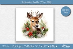 Christmas tumbler wrap png 20 Oz sublimation design Xmas Product Image 2