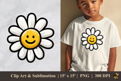 Cute Daisy Flower DTF Sublimation Clipart Design 2 Product Image 1