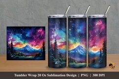 Ink Mountain Tumbler Wrap Sublimation Design 2 Product Image 1