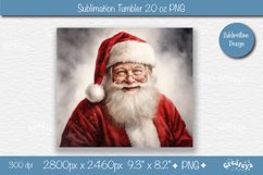 Christmas tumbler wrap 20 Oz sublimation Xmas Santa Tumbler Product Image 2