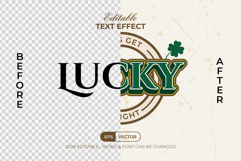 Lucky Text Effect St Patrick's Day Product Image 2