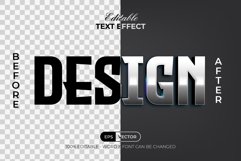 3D Design Text Effect Silver Style Product Image 2