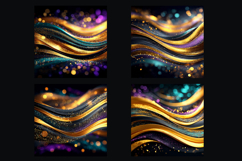 Glitter Colorful Golden Stripes backgrounds | Digital Paper Product Image 2