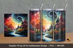 Exotic Nature Tumbler Wrap Sublimation Design 2 Product Image 1