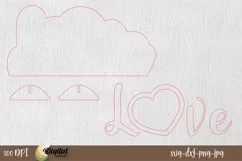 Family Photo Frame SVG. 3D Photo Frame Laser Cut Product Image 2